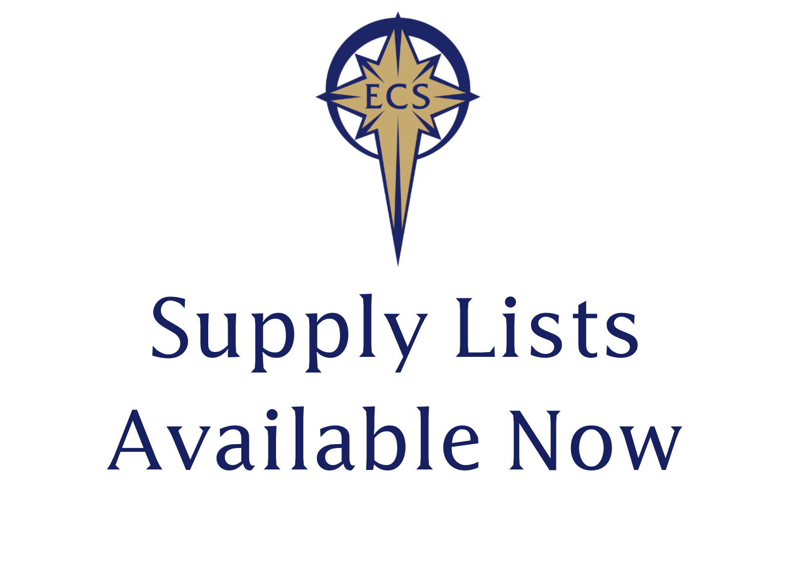 Supply Lists Available Now